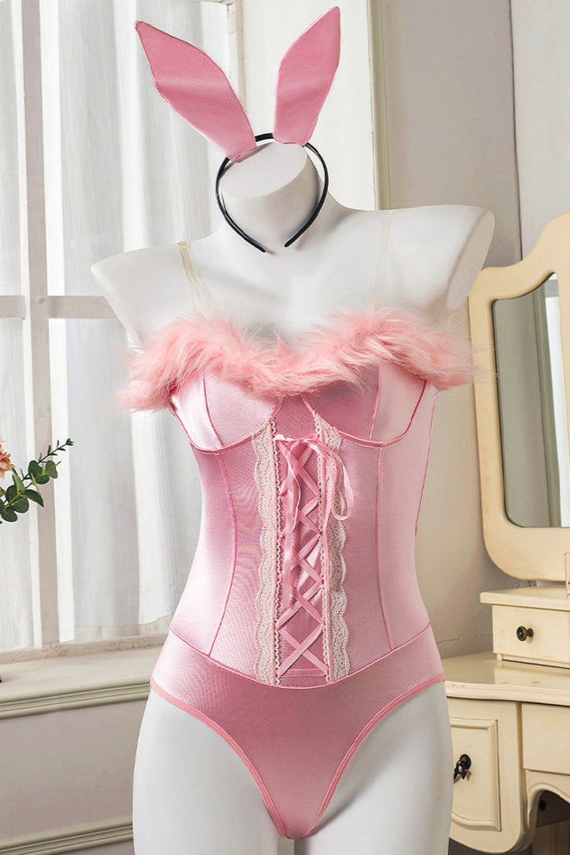 Pink Legally Bunny Sexy Blonde Movie Character Costume