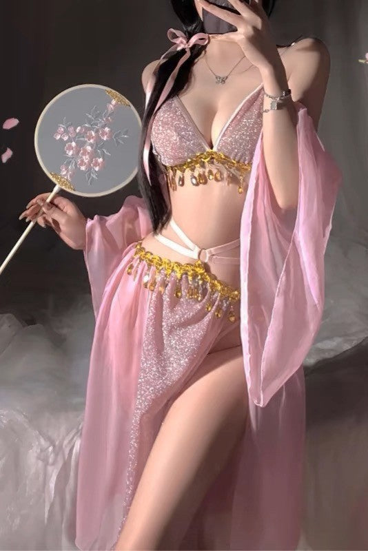 Pink Sparkly Chandelier Sexy Costum