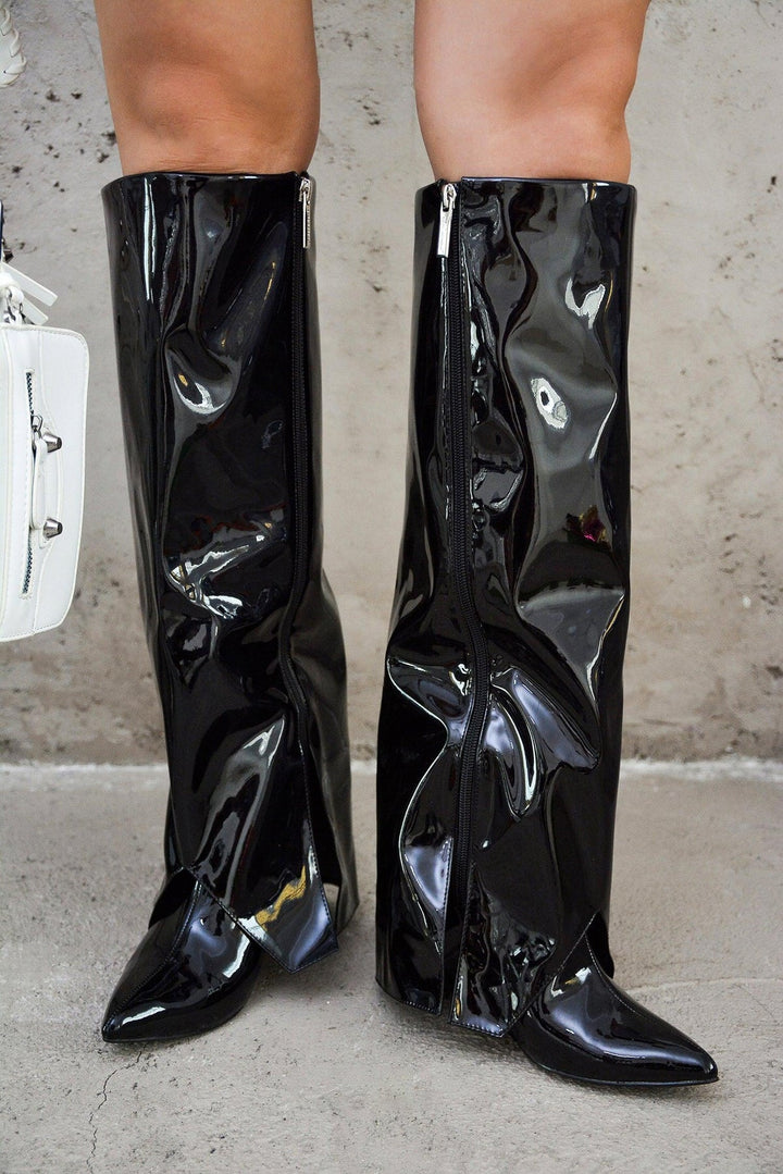 RESARA - BLACK Thigh High Boots