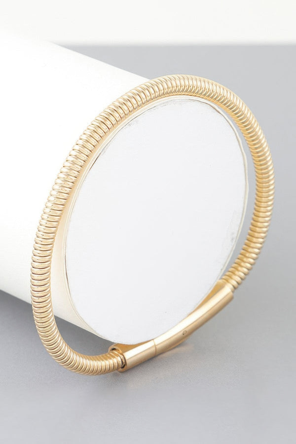 Wrapped Coil Cuff Bracelet