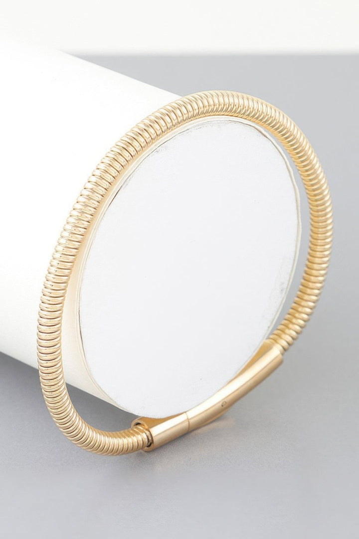Wrapped Coil Cuff Bracelet
