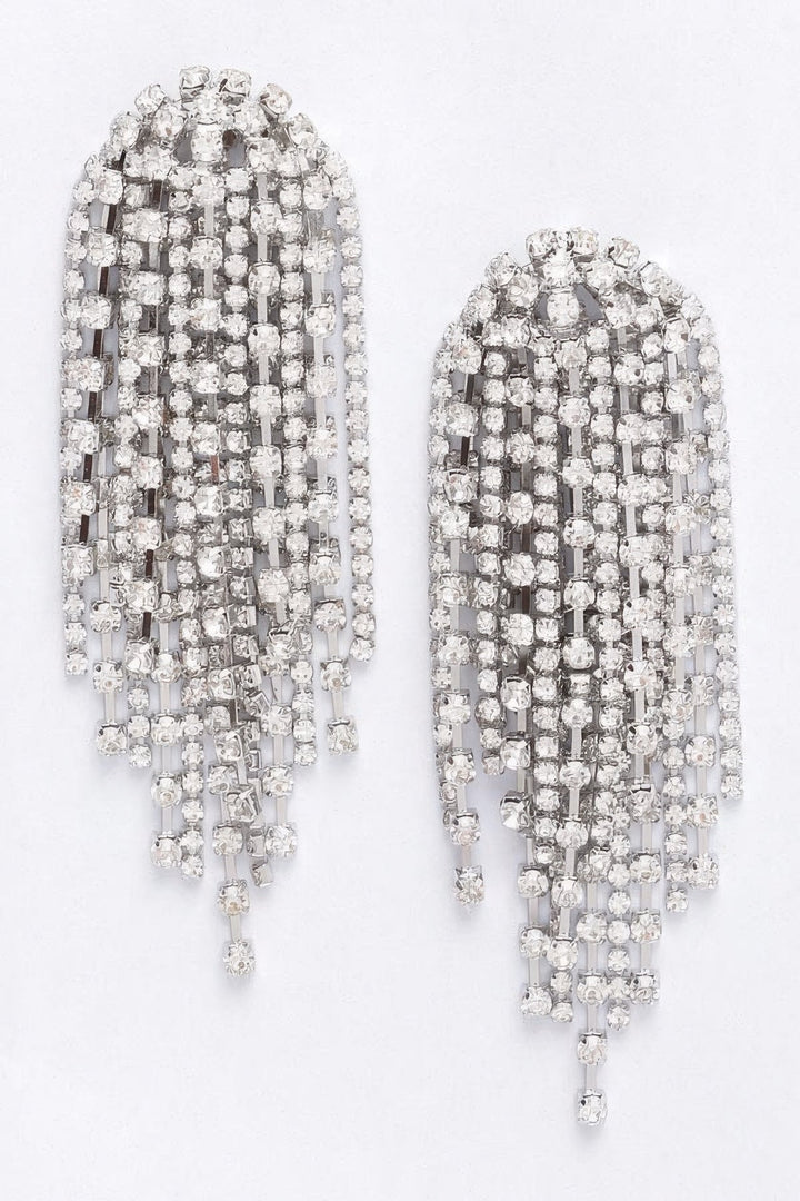 Rhinestone Fringe Earring