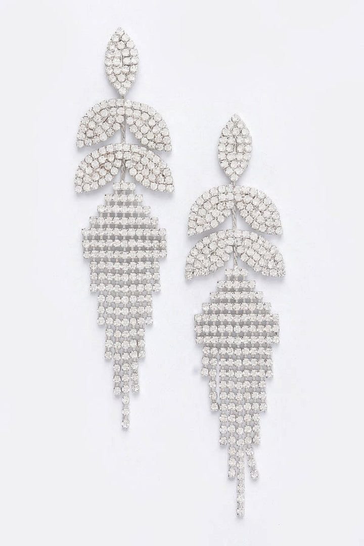 Rhinestone Fringe Earring