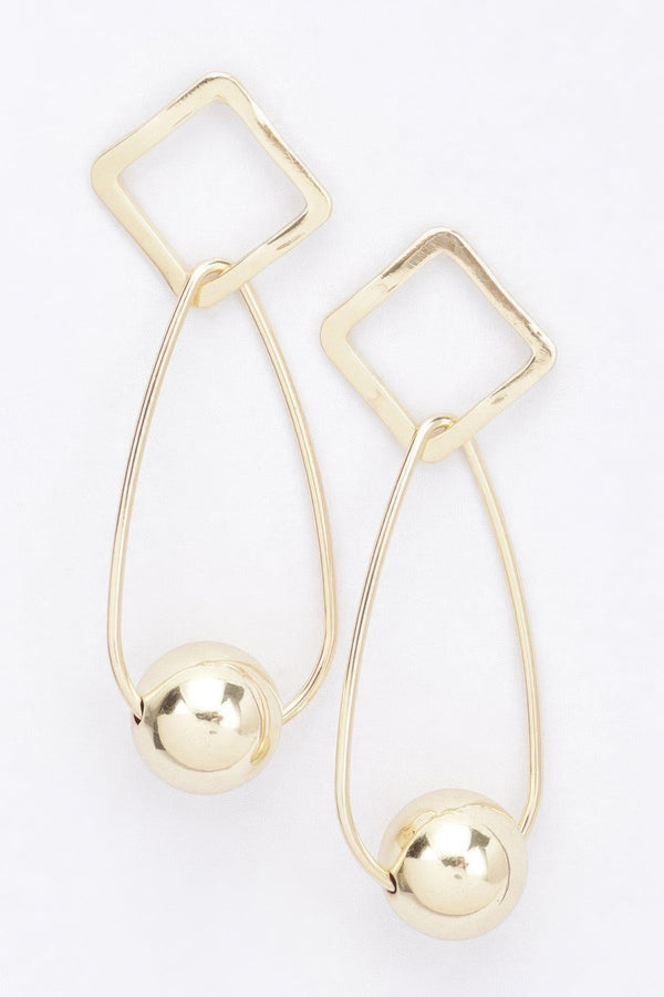 Gold Plated Metal Earring