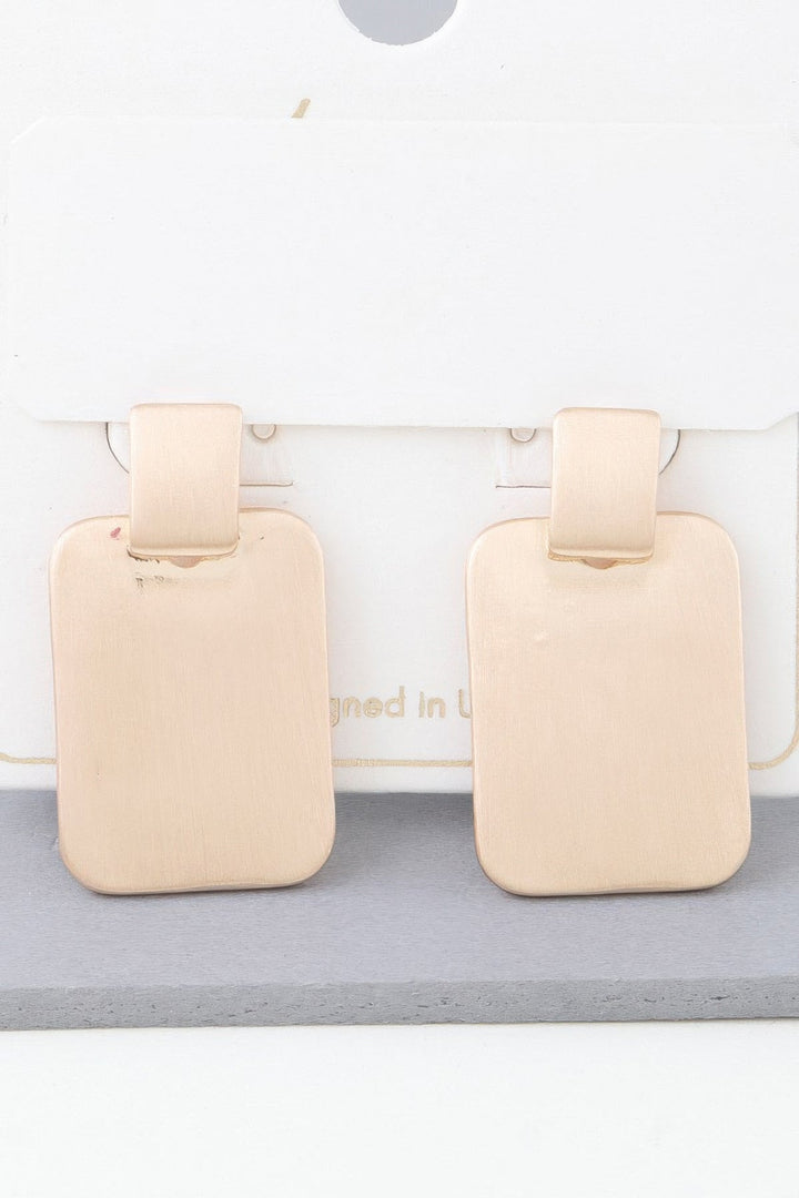Modern Flat Cubic Earrings