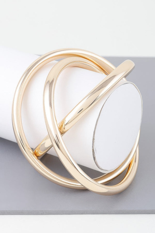 Triple Shiny Bangle Bracelet