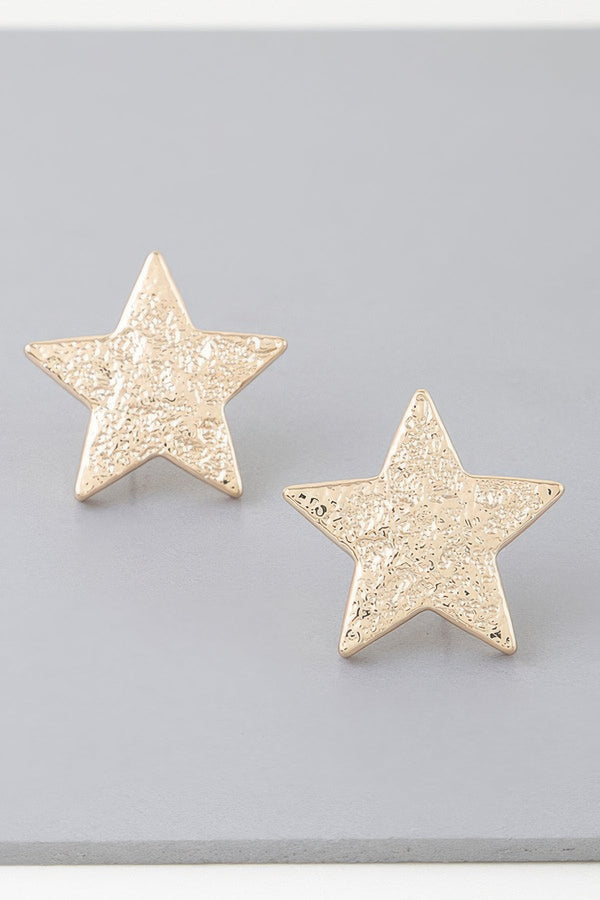 I'm A Star Hammered Earrings