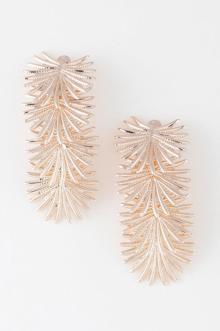 Multi Flare Leaf Drop Earrings