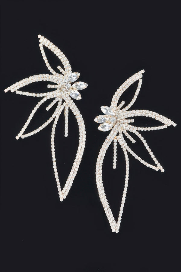 Rhinestone Flower Earring
