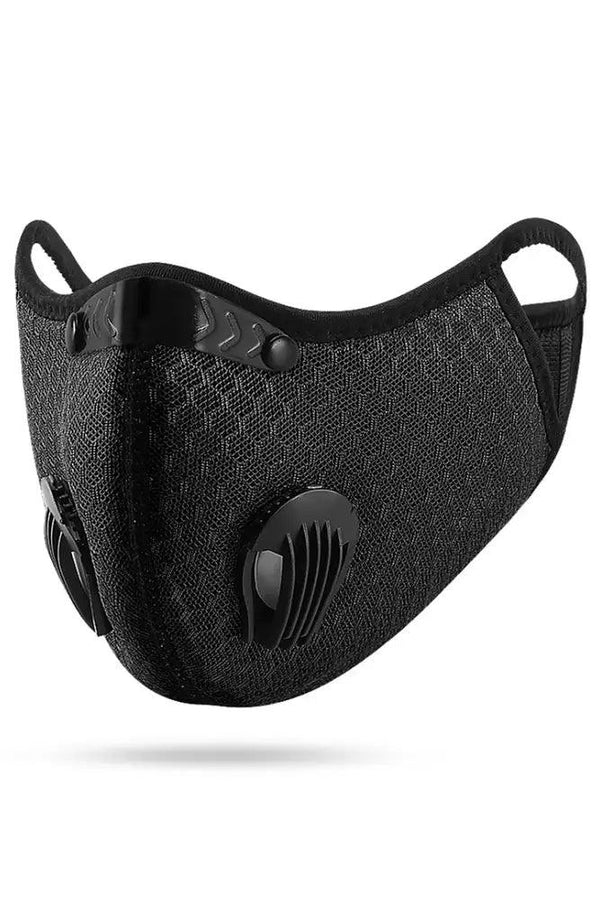 Black Filter Respirator 5 Layer Netted Face Mask