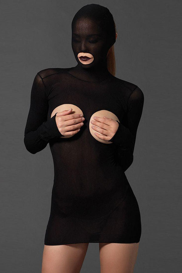 Black Long Sleeve Cover Dress Intimate