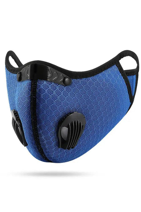 Blue Filter Respirator 5 Layer Netted Face Mask