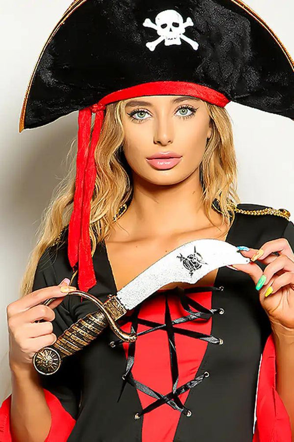 Bronze Skull and Cross Bones Detail Pirate Sword