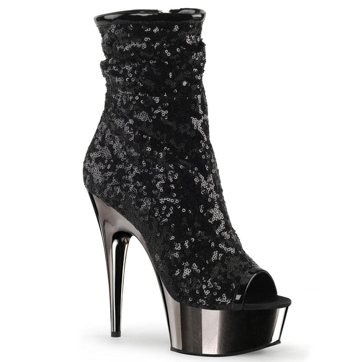 DELIGHT-1008SQ Sexy Platform Ankle Booties