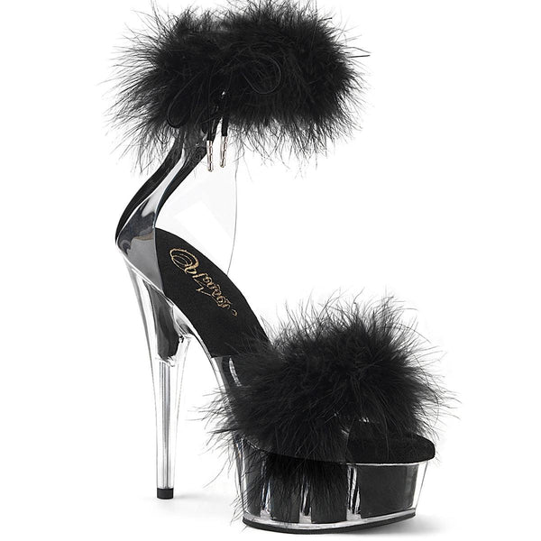 DELIGHT-624F Sexy Fur Heels