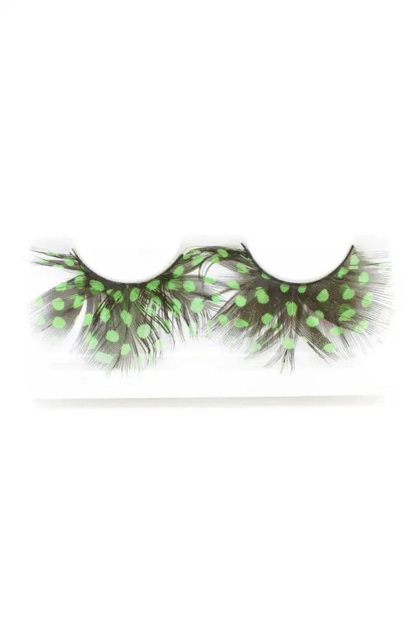 Green Black Two Tone Faux Eyelashes