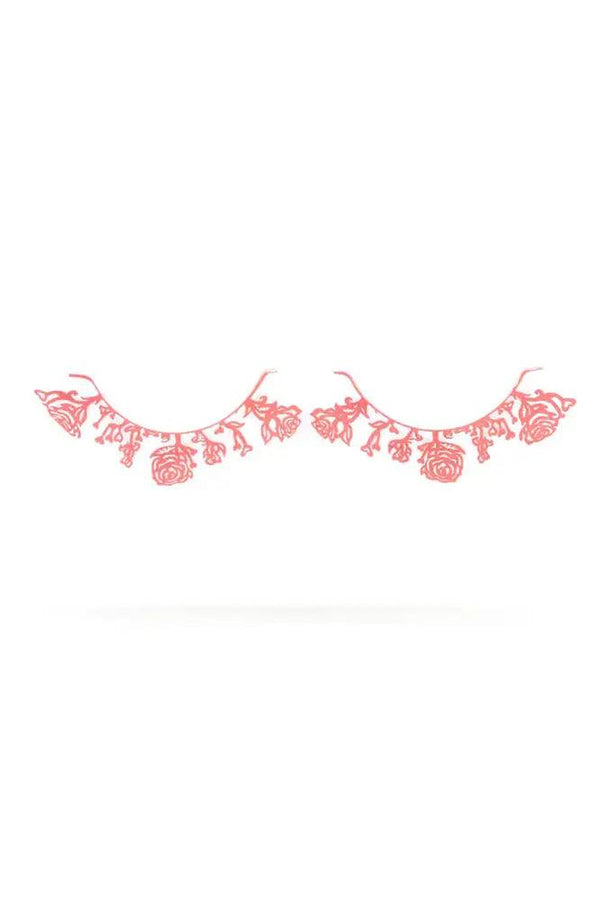 Red Plastic Design Faux Eyelashes