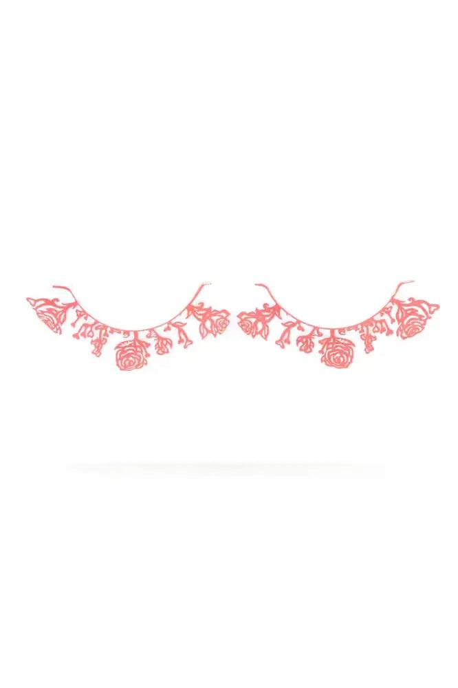Red Plastic Design Faux Eyelashes