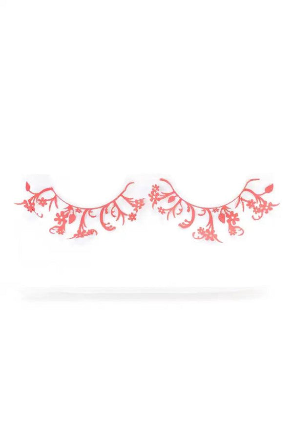 Red Plastic Design Faux Eyelashes