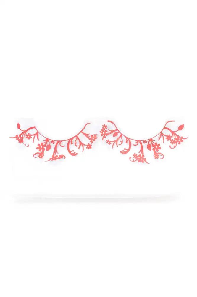Red Plastic Design Faux Eyelashes