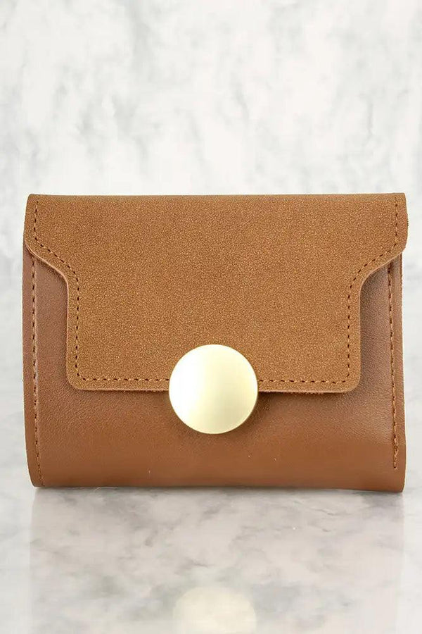 Sexy Brown Faux Leather Mini Wallet