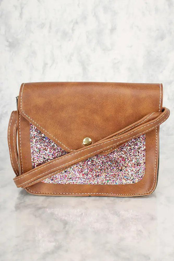 Sexy Camel Sequins Small Shoulder Handbag