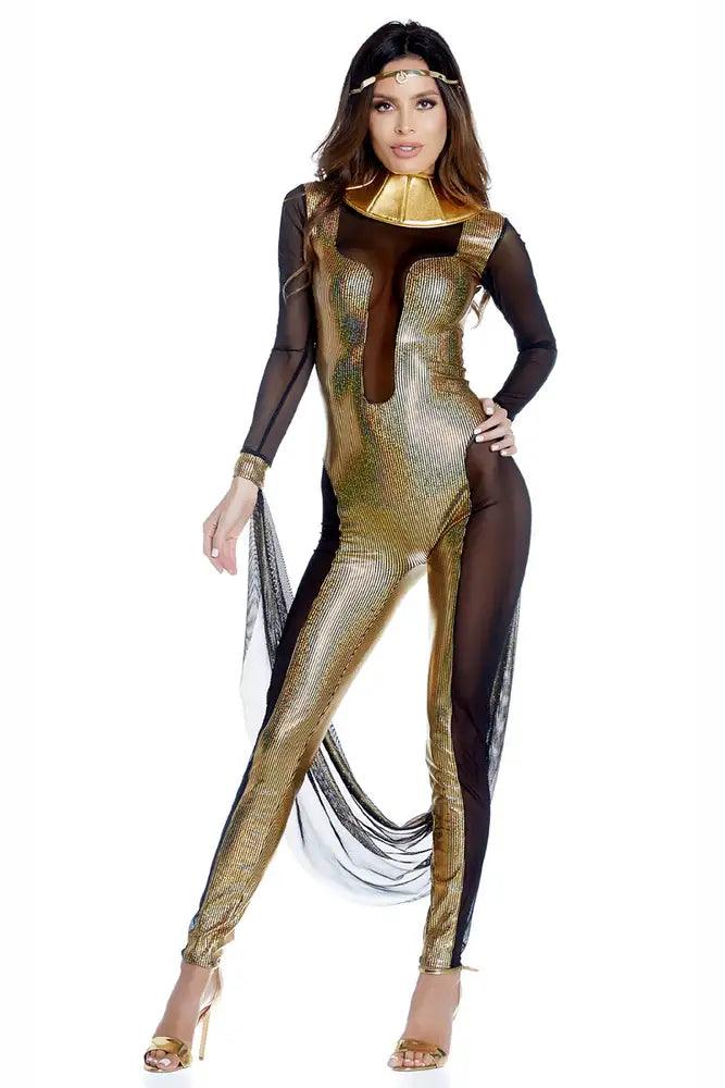 Sexy Gold Call Me Cleo Costume