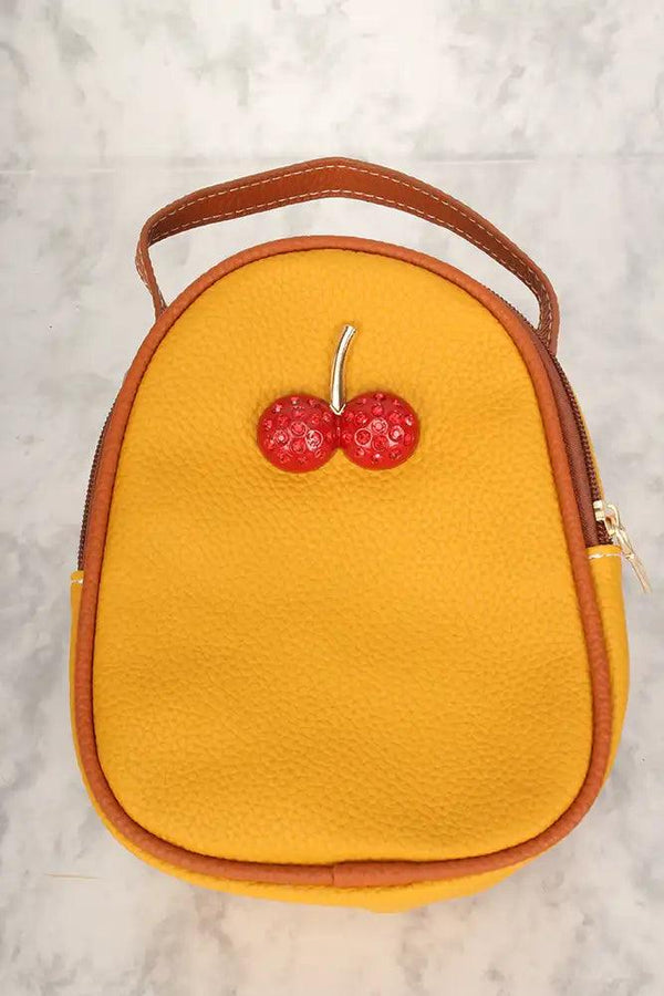 Sexy Mustard Embellished Cross Body Shoulder Bag