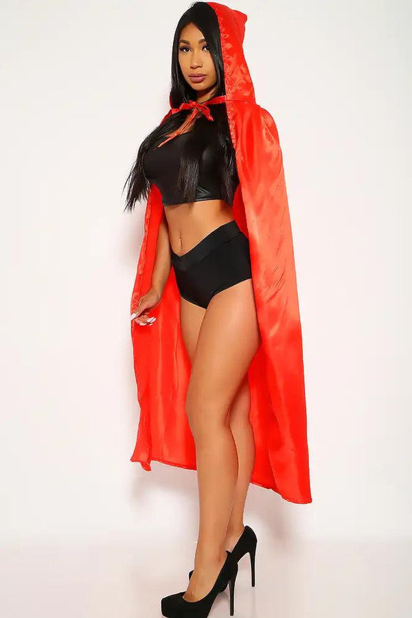 Sexy Red Cape Hood Long Length Costume Accessory