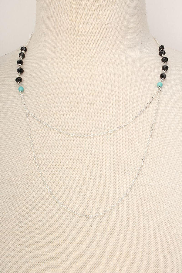 Silver Beaded Necklace