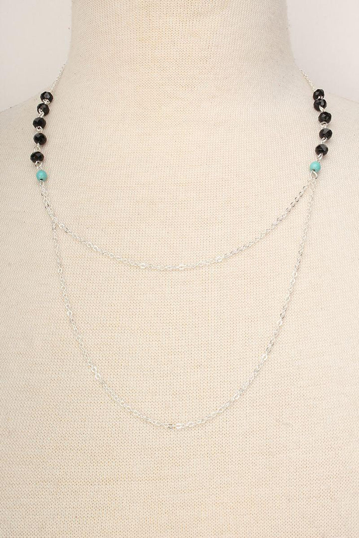 Silver Beaded Necklace