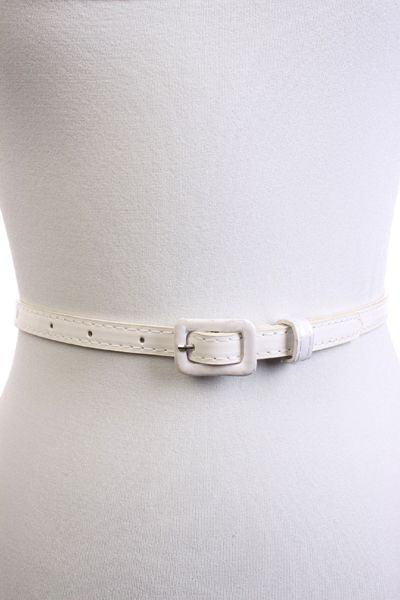 White High Waist Belt