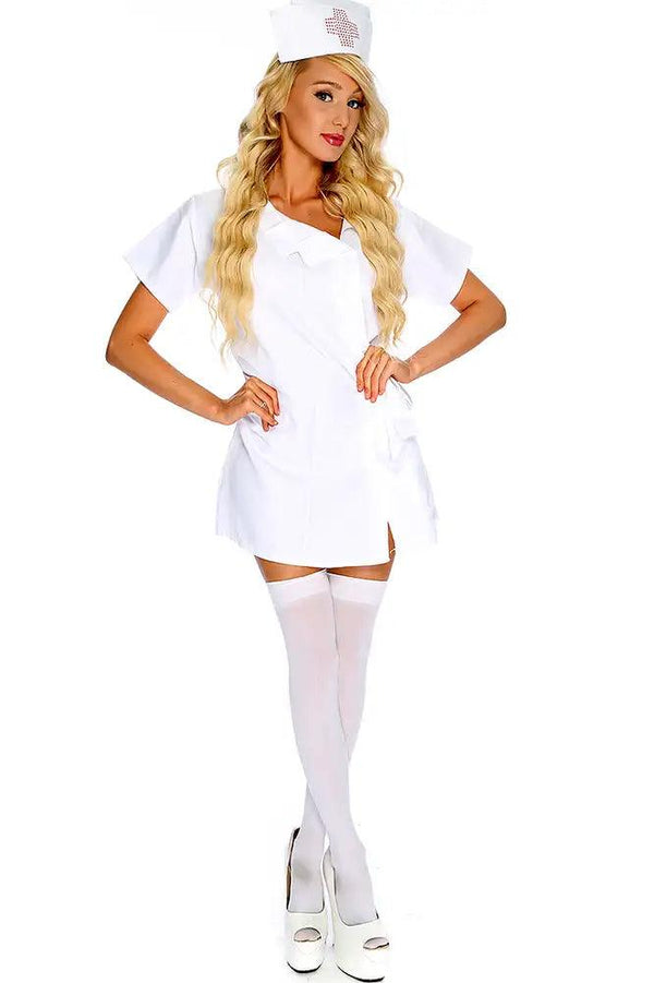 White Sexy 2.Piece Nurse Costume