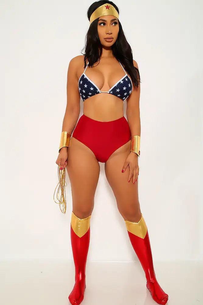 Wine Star Wonderful Woman 6 Piece Sexy Halloween Costume